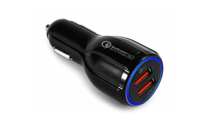 CU733 2 port QC3.0 car charger